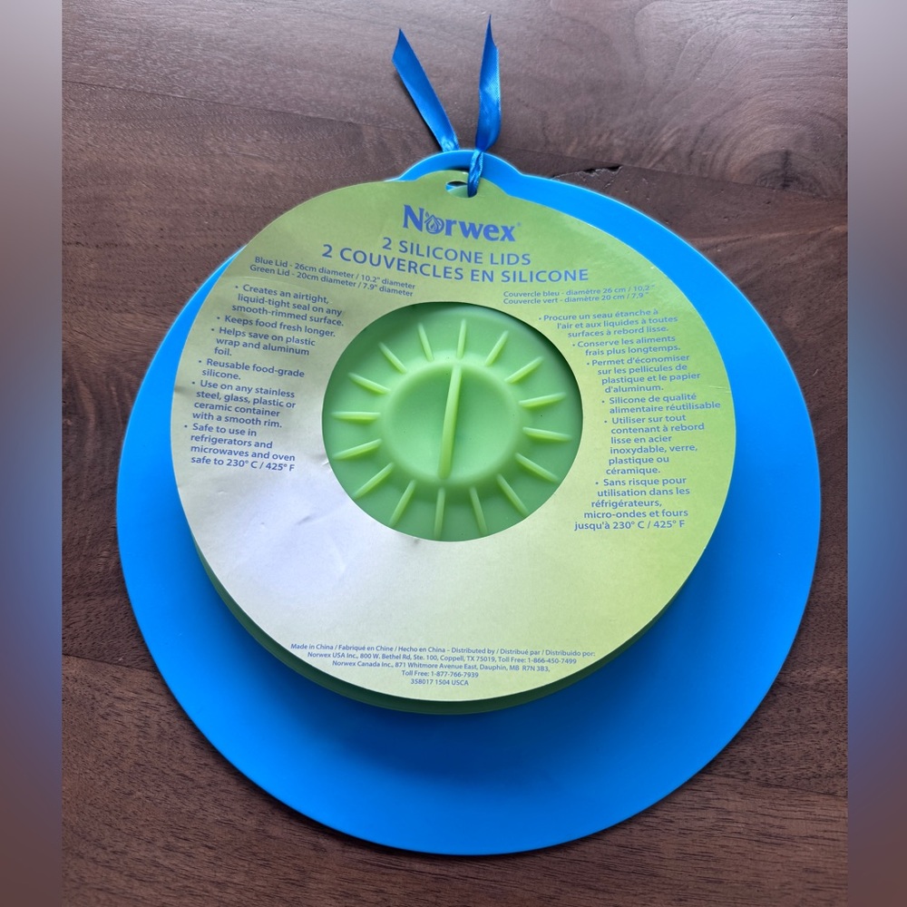 Norwex set of silicone lids